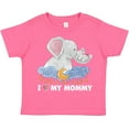 thumbnail image 3 of Inktastic I Love My Mommy Cute Elephants with Moon and Stars Boys or Girls Toddler T-Shirt, 3 of 5