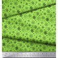 thumbnail image 3 of Soimoi Cotton Duck Fabric Snowflake Artistic Print Fabric by Yard 42 Inch Wide, 3 of 3