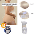 thumbnail image 2 of BIMEI Fake Pregnant Belly Sponge Velcro Closure Lightweight Adjustable Costume for Woman Fake Pregnancy Belly Soft Elastic Artificial False Belly Actor Performance Props, Beige, M (Twins 5-8 months), 2 of 7