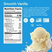 Only What You Need - 100% Vegan Plant-Based Protein Shakes, Smooth Vanilla, 20g Plant Protein, 11.15 Fl Oz, 4 Count