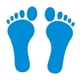 thumbnail image 5 of Pegatinas de huellas de pies para niños, calcomanías para el suelo, pegatinas de huellas de pies para niños Azul, 5 of 9
