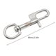 thumbnail image 1 of Perno desmontable de acero inoxidable Gancho giratorio Buceo profundo Hombres Mujeres Al aire libre Submarino Deportes acuáticos Ganchos Gadgets BCD 90MM Gancho único Eigraketly OD002493-02B, 1 of 3