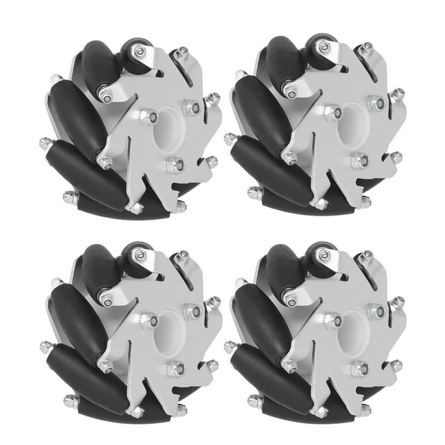 Rueda Robot de Aluminio, Rodamientos de Rodamiento Mecanizados de precisión de 10 kg Capacidad de Carga 60 mm Omni Rueda Robot direccional para modificación