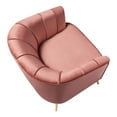 thumbnail image 3 of Furniture of America Elvie Velvet Upholstered Accent Chair in Vintage Pink Rose, 3 of 7
