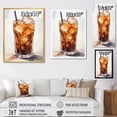 thumbnail image 4 of Designart "Chilled Glass Of Cold Brew I" Coffee Canvas Wall Art, 4 of 7