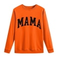 thumbnail image 4 of Nugftut Sweatshirts for Women Letter Printed Plain Sweatshirts Crew Neck Long Sleeve Casual Loose Pullover Top, 4 of 5