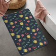 thumbnail image 2 of Pioneer Flower Floral Print Pattern Bathroom Rugs Mat, Non Slip Microfiber Bathroom Rug with Rubber Backing, Soft Mats for Bathroom Floor Tub Shower, 20"x32", 2 of 5