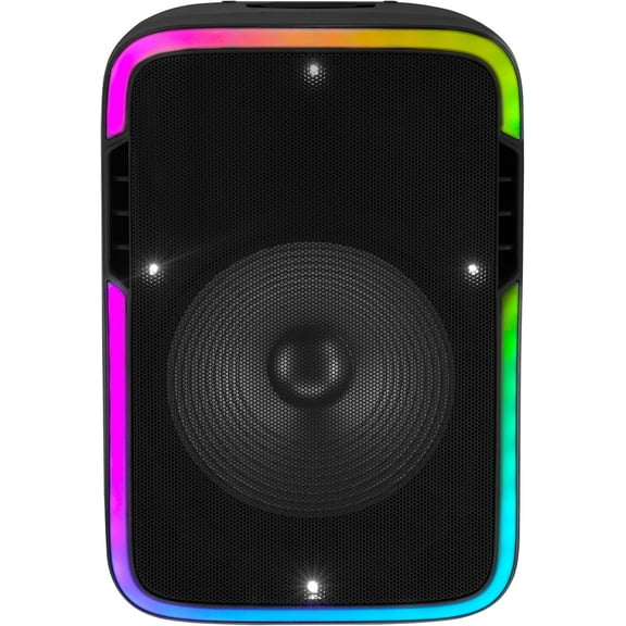 Supersonic IQ Sound 15-inch Portable Bluetooth Speaker w/True Wireless Stereo LED Light Show FM Radio Tripod Microphone IQ-4715DJBT