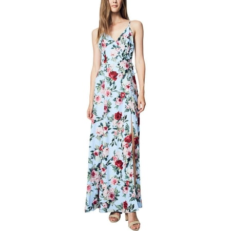 Fame And Partners Womens Betsey Floral Print Spaghetti Straps Maxi