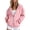 Pink, variant on hotojiny Sweatshirt for Women Fall Zip up Hoodies Lightweight Ruffle Long Sleeve Workout Jackets Fashion Clothing