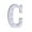 C, variant on Tahtuvzn School Alphabet 8.7" LED Letter Lights, White Plastic, Standing/Hanging, A-M, Home Decor