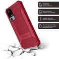 thumbnail image 6 of BELTRON Jitterbug Smart 4 Phone Case, Slim Industrial Strength Protective Grip Case with Reinforced Technology for TCL 40XL / Lively Jitterbug Smart4 Red, 6 of 9