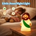 thumbnail image 3 of Luz nocturna mágica de Jesús de silicona, regulable y recargable, 3 of 7
