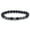 Round Beads, variant on Handmade Magnetic Hematite Bracelet: Unisex Magnetic Material Beaded Bracelet for Men and Women