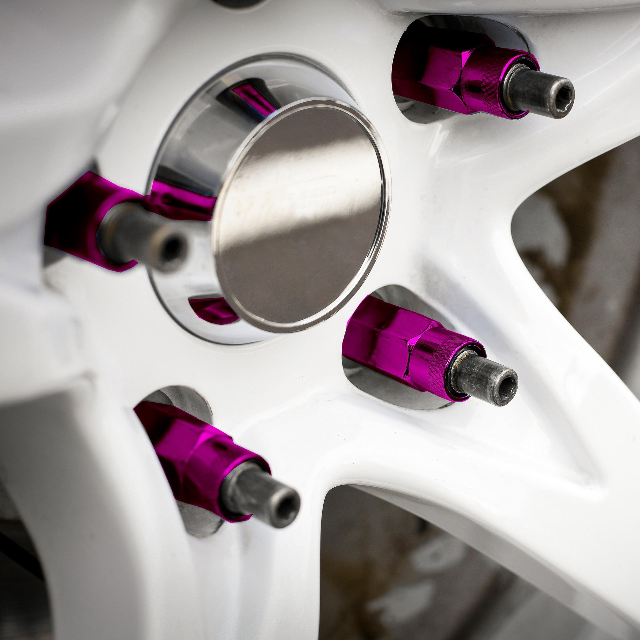 Dorman 713-385J Wheel Lug Nut for Specific Models (Purple Chrome (Pack of 20)