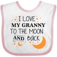 thumbnail image 3 of Inktastic I Love My Granny to the Moon and Back Boys or Girls Baby Bib, 3 of 4