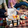 thumbnail image 5 of FORMRS Insulated Cooler Bag 24 Cans Capacity Soft Leakproof Lunch Box with Side Pockets, Pumpkins Pattern, 5 of 7