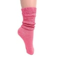 thumbnail image 3 of Lightweight Slouch Socks for Women Extra Thin Hot Pink Cotton Socks 3 Pairs Size 9-11, 3 of 5