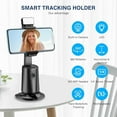thumbnail image 2 of Shoplyhube Smart AI Tracking Phone Tripod, Auto Face Tracking 360° Rotation, Remote/Gesture Control, No App for iPhone Android Vlog, 2 of 8