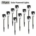 thumbnail image 1 of 4 Pcs-Lumière Solaire LED Ensemble Lampe Extérieure Jardin Pelouse Chemin Lampe de Passage, 1 of 6