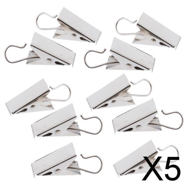 Clips de cortina resistentes Soledad con gancho Abrazaderas de resorte 10 piezas