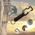 thumbnail image 2 of HEVIRGO Key Chain Ring Portable Anti-oxidation High Strength Anti-aging Braided Multifunctional Stainless Steel Good Toughness Keychain Carabiner Outdoor Accessories, 2 of 10