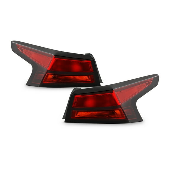 AKKON - Fits 2019-2022 Altima Sedan Model [Halogen Type] All Red Tail Lights Brake Lamps Outer Pair Driver   Passenger Right