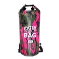 thumbnail image 1 of Sonducket Bolsa de natación impermeable de 15/20L/30L, de saco seco, colores de camuflaje, pesca, canotaje, kayak, almacenamiento, bolsa de Deportes acuáticos Camuflaje rojo rosa 24x72cm Sonducket OD1303-30B, 1 of 6
