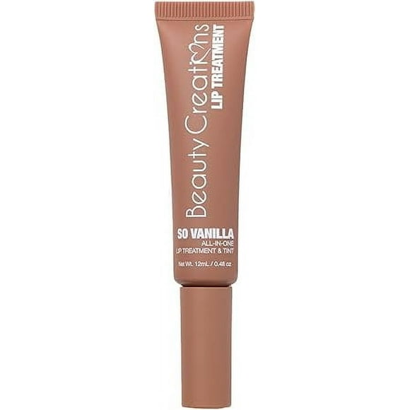 Beauty Creations | Lip Treatment & Tint – Brillo Hidratante con Péptidos y Aceites Naturales (So Vanilla, 12ml)