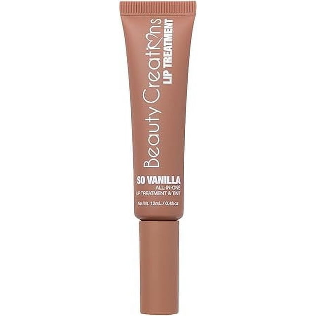 Beauty Creations | Lip Treatment & Tint – Brillo Hidratante con Péptidos y Aceites Naturales (So Vanilla, 12ml)