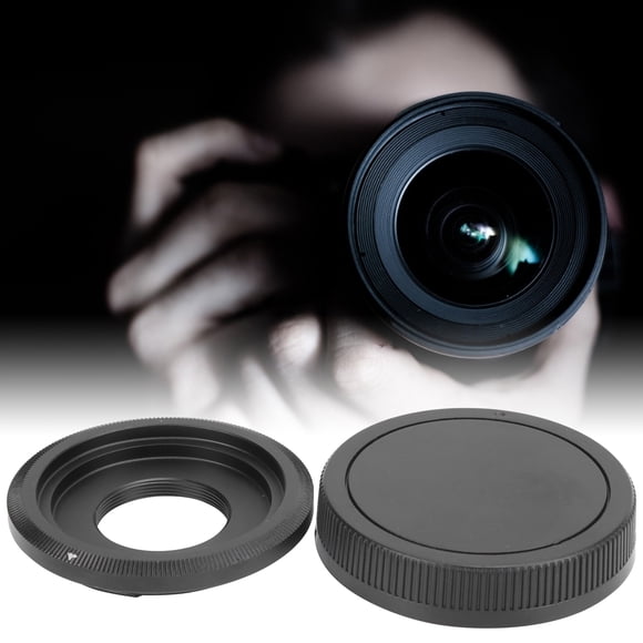 Adaptateur de Lentille, Adaptateur de Lentille Antipoussière et Arrière Peint pour Objectif à Monture C