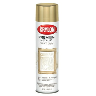 Krylon K02770007 Krylon Fusion All-In-One Metallic Gold Metallic 12 oz  Spray Paint, Multi-Surface, (1 Piece, 1 Pack)