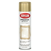 Krylon Premium Metallic Coating Spray Paint, 8 oz., 18 Kt. Gold Plate