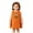 Orange-yhVBu, variant on JFOPQVSM Girls Comfortable and Breathable Halloween Dress Cute Cartoon Embroidery Sleeveless Dress