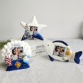 thumbnail image 4 of LEEYNEER3-Inch Photo Frame Set of 2- Fish-Shaped Photo Frame for Summer Vacation Memory  Handmade Nautical Picture Frame for Tabletop Blue, 4 of 5