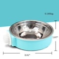 thumbnail image 2 of Pet Feeding Bowl, Removable Stainless Steel Hanging Pet Bowl, Food and Water Feeder for Cats, Dogs, Birds and Other Small Pets, 2 of 11