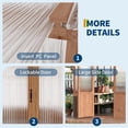 thumbnail image 4 of Ataucjin 6x10FT Wooden Greenhouse with Cedar Frame, Thicken Polycarbonate Panel Wooden Walk-in Greenhouse Kit Outdoor Wood Greenhouses with Roof Vent, 4 of 8