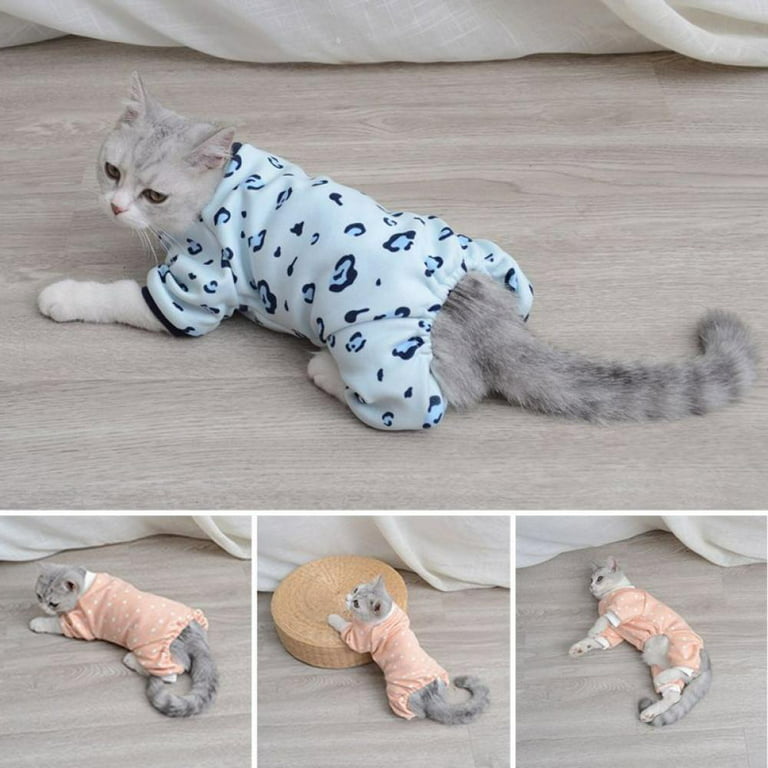 Cat Pajamas, Cute Cat Pajamas Onesie Soft Puppy Rompers Pet Jumpsuits Cozy  Bodysuits For Small Dogs And Cats - Walmart.Com