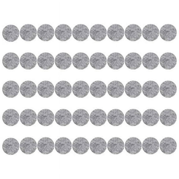 100Pcs Round Shaped Table Chair Furniture Leg Felt Mat Pad Gray Wood Floor Protector Pads