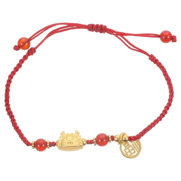 Pulsera del año del dragón Pulsera del dragón del zodiaco Pulsera con dije de dragón Accesorio de muñeca