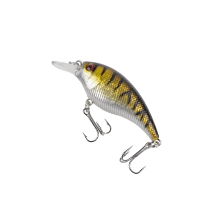 Crankbait Lure Fishing Bait Fish Shape Wobbling Action Topwater Hard Bait for Bass Pike Perch Lake River Reservoir 2 Pack Metal Construction