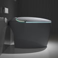 thumbnail image 5 of Unique Smart Toilet with Bidet Built In, Intelligent One Piece Toilet For Modern Bathroom, Auto Open/Close Seat, Foot Sensor, LED Display,Night Light, Warm Water & Dryer,Grey, 5 of 9