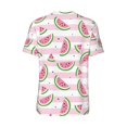 thumbnail image 3 of Rocae Watermelon for Breathable Men's Baseball T-Shirt Fashionable Casual Baseball Jersey, Moisture-wicking Sportswear 4X-Large, 3 of 9