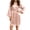 Pink, variant on yillto Women Silk Robe Sleepwear Ruffled Long Sleeve Elegant Fashion Satin Comfy Night Dress with Belt