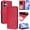 Rose, variant on Decase for iPhone 16 Wallet Case,Premium PU Cute Cat Leather Flip Wallet RFID Blocking Cover,Flip Cover with Wrist Strap,Shockproof Card Slot Holder Cover,Rose