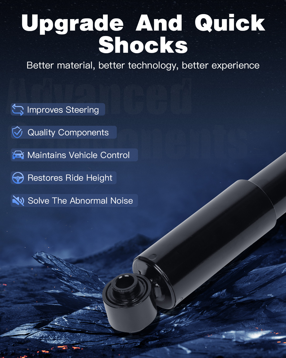 Complete Shocks And Struts Suspension Kit For 2005-2011 Nissan Pathfinder – Front & Rear