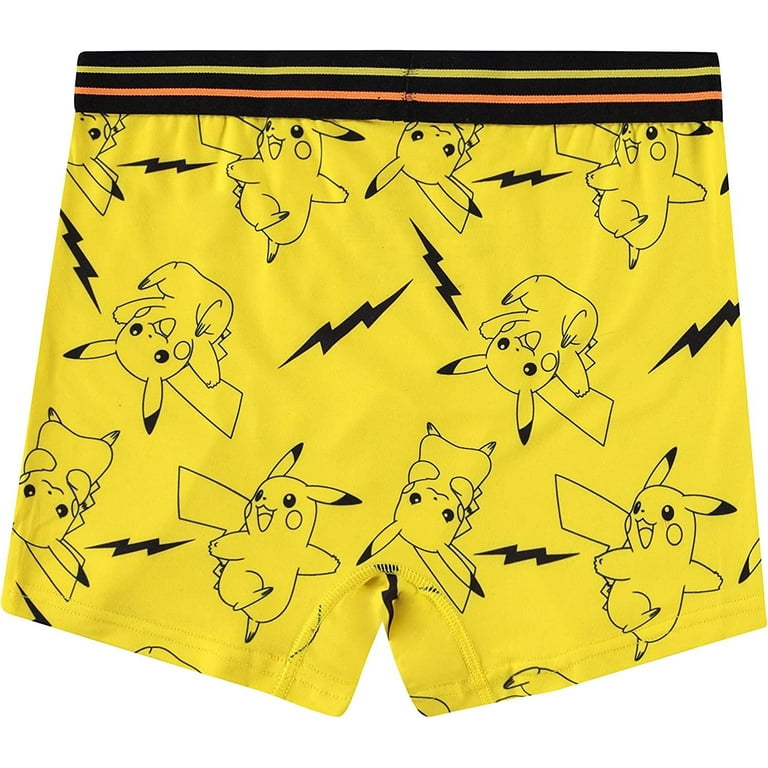 Pokemon Mens Pikachu Boxer Briefs, 2 Piece Set Printed Allover Boxer  Underwear Multi – XL 