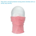thumbnail image 3 of Uxcell Winter Neck Warmer, Men Knitted Neck Gaiter, Pink, 3 of 6