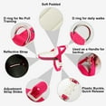 thumbnail image 2 of Plutus Pet Cotton Dog Harness and Leash Set, Reflective and Soft Padded, Hot Pink, XS, 2 of 8