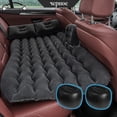 thumbnail image 1 of Bymaocar Inflatable car mattress  outdoor camping inflatable bed PVC flocking Multifunctional Car inflatable bed car accessories, 1 of 17